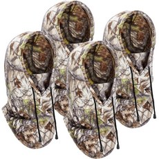 Chicingyou 추운 날씨용 사냥 페이스 마스크 4개 겨울용 위장 방한모 마스크 트래퍼 모자 헤드웨어 남성 및 여성용 124939