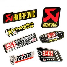 오토바이 머플러 스티커 내열 알루미늄 패치, 7.아크라포빅-3(중), 1개