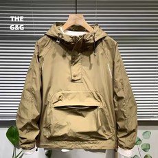 THE G&G남녀공용 봄.가을용 후드 반집업 트레이닝 운동복 바람막이
