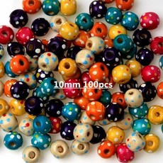 비즈공예 나무 저렴한 스페이서 비즈 팔찌 목걸이, 10mm 100pcs