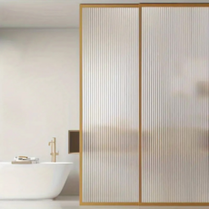 이레이룸 물로만 붙이는 초간편 블라인드 유리 시트지 3m*90cm, Light 라이트