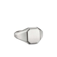 데이비드율만 스트림라인 스털링 실버 시그넷 링 14mm