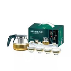 新款玻璃冷水壺五件套, 新款泡茶壺五件套：24套 箱, 1套, 24ml