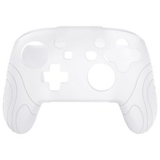 PlayVital Switch Pro 컨트롤러에 맞는 인간공학 기반 미끄럼 방지 실리콘 커버 케이스 스위치 프로 컨트롤러용 소프트 라버 프로텍터 스킨 썸 그립 캡 포함., 1개, 상세페이지 참조, 상세페이지 참조