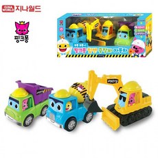 지나월드 핑크퐁 힘센 중장비 자동차 세트 (111508), 1개, 상세페이지 참조