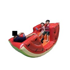 에어바운스 바이킹 해적 2 4인용 풍선 볼풀 물놀이 시소 수박, 수박 디자인 4인용, 1개