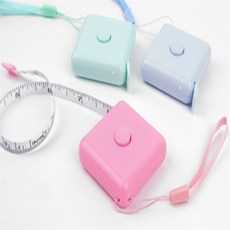 3컬러 파스텔톤 다용도줄자 미니줄자 휴대용줄자, 화이트, 화이트