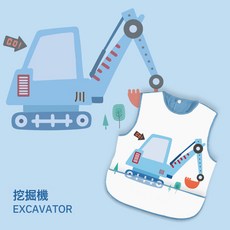 DIU 寶寶吃飯圍兜防水防髒免洗兒童罩衣男女嬰兒飯兜小孩無袖夏季圍裙
