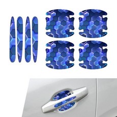 MOXRUQ 모크루크 8개 차량 문 손잡이 흠집 방지 커버 도어 컵 보호대 자동차 페인트 보호 필름 대부분의 차량에 적합한 범용 스타일 2 172047, 4 PCS #Style 4