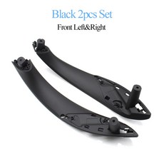 카본 블랙 베이지 F33 세트 F32 F80 인테리어 시리즈 오른쪽 BMW 3 F82 왼쪽 F30 4 호환 F31 도어 F34 M3 M4 F36 F83 커버 핸들 트림, Black Front 2pcs Set