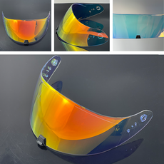 R420 쉴드 호환 SCORPION EXO R420 헬멧 렌즈 선스크린 오토바이 헬멧 쉴드, Revo Clear Red-Day Night, 1개