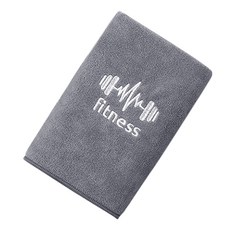 運動毛巾【升級加大尺寸】吸水速乾健身毛巾 游泳毛巾 運動用品, 深灰色, 1個