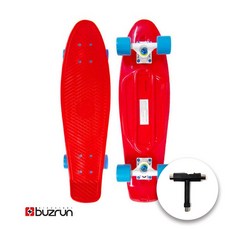 버즈런 27인치 크루져보드 티툴 증정 바퀴색상랜덤, 레드, 1개