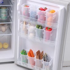 플라스틱 냉장고 정리함 칸막이 냉장고 수납함 다용도 식료품마자용몰, 1개, 불투명