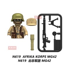 군사 업무 사적인 모델 빌딩 KORPS AFRIKA 소련 보병 블록, N619