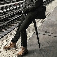 지팡이의자 휴대용 지팡이 의자 겸용 실버 노인용 접이식 의자 1개입