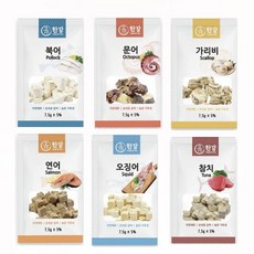 韓國 漢江極鮮 貓咪凍乾零食，多種口味選擇，無添加，酥脆口感，營養豐富，小包裝, 7.5g, 10個, 綜合口味組
