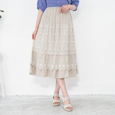 엄마옷 린넨 생활한복 치마 6CVB14489마담 미시 중년여성 빅사이즈 50대 60대 70대 할머니옷