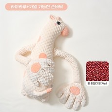 엄마 손길 수면쿠션 등센서 완화 모로반사 방지 안심 인형, 7A 항균 [무소음 수면] 두두융-레일라사슴 [온찜질로