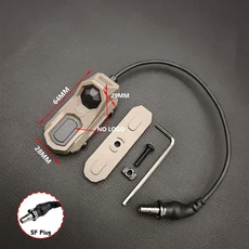 전술 SF M600 M300 손전등 탐조등 이중 기능 압력 스위치 20mm 레일 MLOK 키모드에 사용 가능, 10 DE Switch, 1개