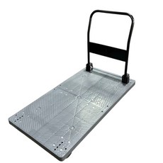 大型手推車 2尺*4尺 耐重500kg 摺疊塑鋼手推車, 4活+2固, 1個