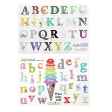 맘스보드 문자자석놀이 영어 대문자 + 영어 소문자, 4세트, 알파벳(대26p)+알파벳(소26p+아이스크림7p)