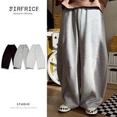 SIRPRICE Select Shop 剪裁彎刀休閒棉長褲 寬鬆版型 好穿搭