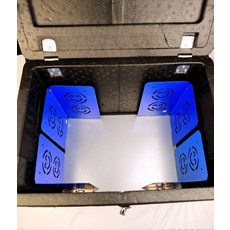 배달 가방 고정 칸막이 자석 고정 배달 박스 정리판 음식 쏟아짐 방지 배달 용품, 접이식판 2개+바닥(33x21)