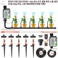 워터타이머 자동스프링쿨러 스마트 물주기 분사, 중국어 타이머 지면삽입 5세트, 1개