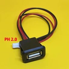 USB 2.0 여성 전원 잭 2Pin 포트 커넥터 케이블 터미널 소켓 1/2/5/10PCS, 04 4 pin connector-B, 1개