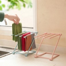 행주 걸이 행주건조대 주방수건걸이 틈새행주걸이, 1개, 03) 핑크