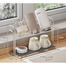[리리즈] 초슬림 감성주방템 식기 젖병건조대 물빠짐 건조 틈새 식기 수납 감성인테리어, 1개, 스테인리스레이어