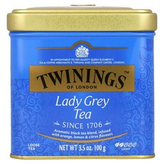 Twinings 레이디 그레이 루스 티 100g(3.53oz) Twinings (트와이닝), 100g, 1