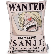 원피스 상디 현상금 포스터 쿠션 극세사 재질 굿즈