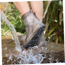 신고 벗는 휴대용 신발 방수커버 방수덧신 장화, 다크그레이 M 신발사이즈 (220-230)