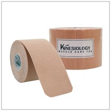 [국내산] 쓰리엔에스 키네시올로지 스포츠테이프 5cm x 5m, 베이지, 1개