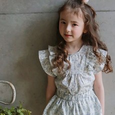 블라우스 여아 아동 유아 주니어 봄 프릴 라벤더 블루