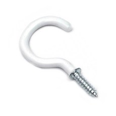 아이베란다 물음표 고리 스크류 훅 후크 천정 걸이 (40x20mm)대, 화이트, 1개