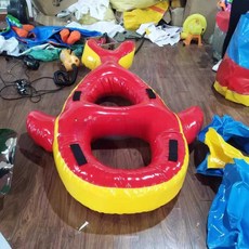 상어 에어바운스 2인용 릴레이 4인용 운동회 달리기, 1개, 플로럴Z자형