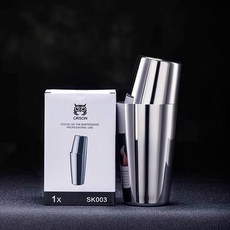 CRISON 波士頓調酒器 酒吧雞尾酒搖酒器 雪克杯Shaker SK002 SK003 (亮面) 調酒工具 [台灣現貨], 1個