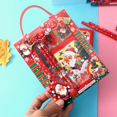 鉛筆盒組 蠟筆文具零錢包組, 1個, 零錢包6件組｜歡樂聖誕