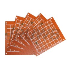 10개 7CM 9CM 프로토타입 DIY 노란색 PCB 범용 그리드 단면 천공 보드 키트 납땜용, 5X7CM 10PCS