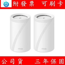 TP-Link Deco BE85 BE22000 WiFi 7 三頻 Mesh 無線路由器, 1個, 一入