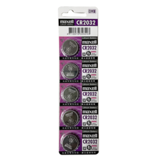 Maxell CR2032 3V 鈕扣電池, 1套, 5個裝