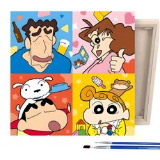 iLovePainting 蠟筆小新 繪畫 DIY PAINTING, 1個, 小新家族