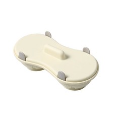 캐비티 전자레인지 달걀 쿠커 2개 아침 식사 이중 줄 쿠커 수란 컵 주방 조리 기기(라이트 블루), Pale Goldenrod