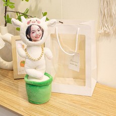 저스트조이 얼굴인형제작 프린팅 DIY 봉제 포토인형, 1개, 선물 상자 + 작은 양, 1cm