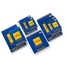 Fabriano法比亞諾1264系列無酸素描本馬克筆本繪圖本水彩本速寫本#1910，多功能繪畫用紙，創作無限可能, 1個, Sketch素描本膠裝90gA3#633