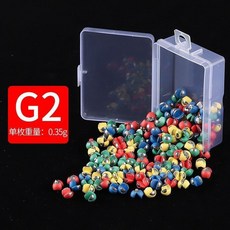包膠咬鉛 釣魚鉛墜 3B-8B 混裝, 1個, 抗走水款咬鉛G2單獨克重0.35g,抗走水 不傷線20枚裝
