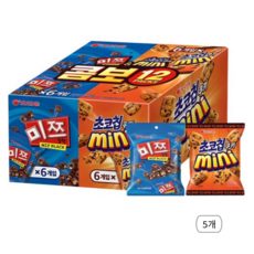 오리온 콤보 12 PACKS 과자세트, 미쯔6P+초코칩쿠키미니6P, 5개